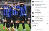 卢卡库社媒庆祝国米出线:干得好伙计们!Forza Inter!